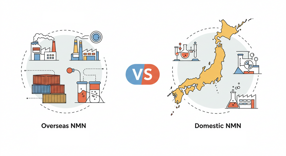 海外NMNと国産NMNの違いとは？品質・表示・選び方を解説